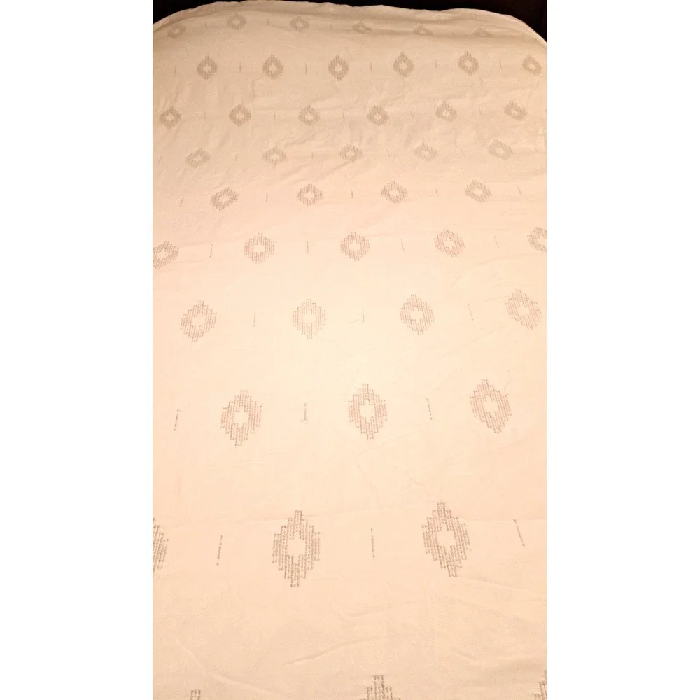 Nate Bercus White Cotton Embroidery Duvet Cover +Thin Layer of Insulation Queen